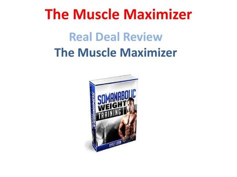 Muscle Maximizer Trackback Act Trackback,Reviews On .